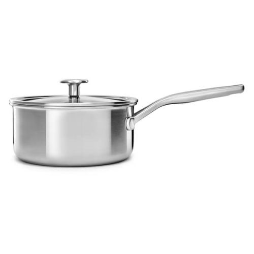 KitchenAid Multi-Ply Stainless Steel 3ply 18cm Saucepan with Lid