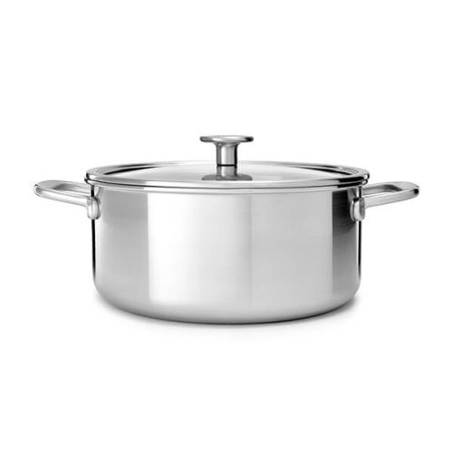 KitchenAid Multi-Ply Stainless Steel 3ply 20cm Casserole with Lid