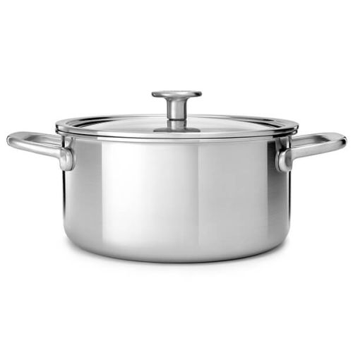 KitchenAid Multi-Ply Stainless Steel 3ply 24cm Casserole with Lid