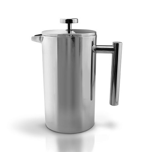 Grunwerg Double-wall Polished Straight Sided Cafetiere 3 Cup