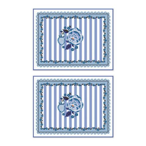 Cath Kidston Strawberry Garden Blue Set of 2 Placemats