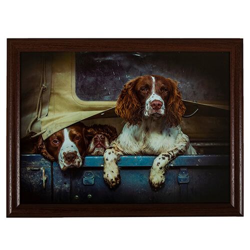 Country Matters Spaniels in Landy Lap Tray