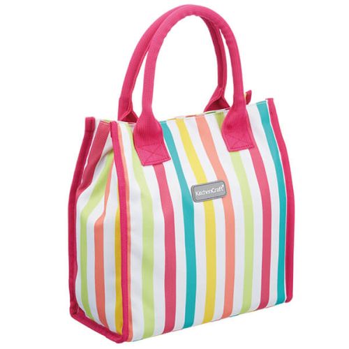 KitchenCraft 4 Litre Multi Stripes Lunch And Snack Cool Bag