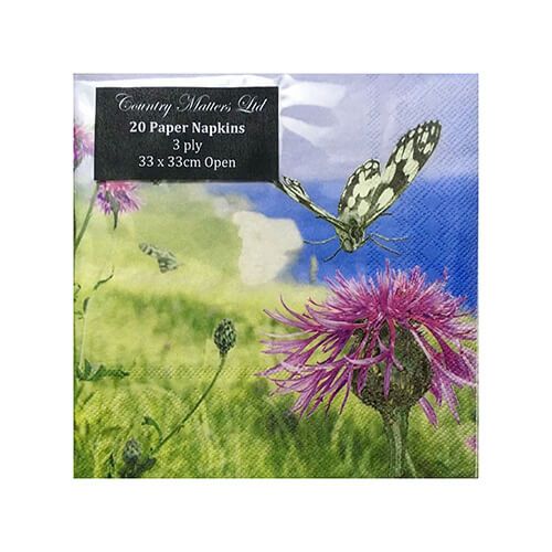 Country Matters Coastal Butterfly Napkins