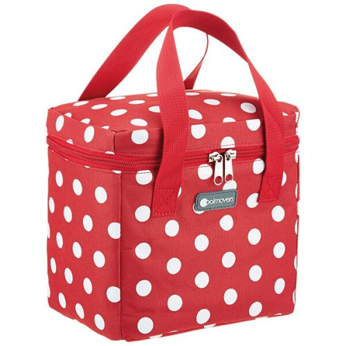KitchenCraft 5 Litre Tall Red Polka Lunch And Snack Cool Bag