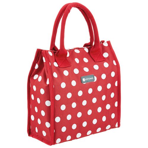 KitchenCraft 4 Litre Red Polka Lunch And Snack Cool Bag