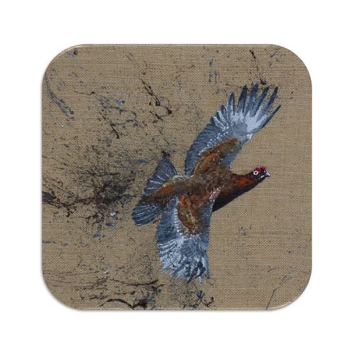 Country Matters Red Grouse Coaster