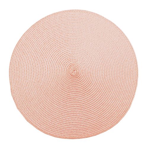 Walton & Co Pink Quartz Circular Ribbed Placemat