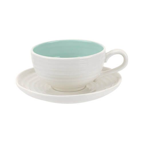 Sophie Conran Colour Pop Tea Cup & Saucer Celadon