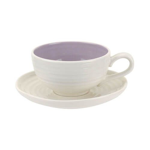Sophie Conran Colour Pop Tea Cup & Saucer Mulberry