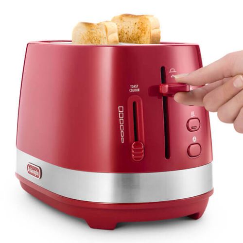 Delonghi Active Line 2 Slot Toaster Red