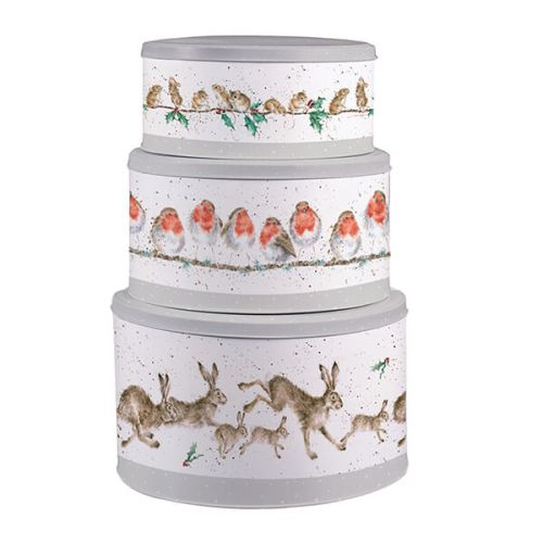 Wrendale Designs Christmas Cake Tin Nest