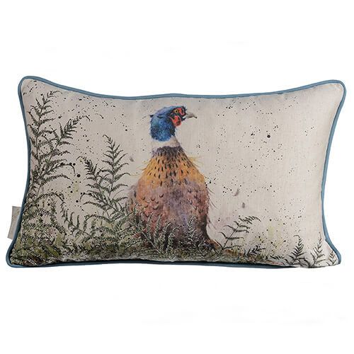 Wrendale Pheasant And Fern Rectangular Cushion