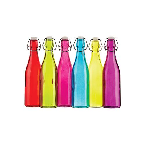 Colourworks Set Of 6 Assorted 500ml Bottles