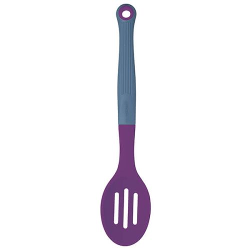 Colourworks Brights Purple Silicone Headed Slotted Spoon