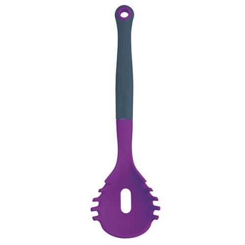 Colourworks Brights Purple Silicone Headed Pasta Serving Spoon/Measurer