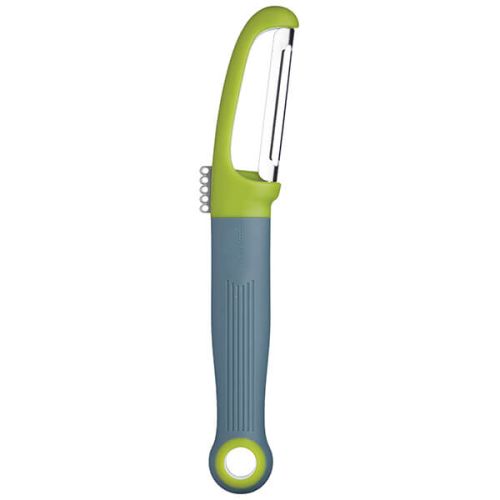 Colourworks Brights Green Straight Peeler with Zester