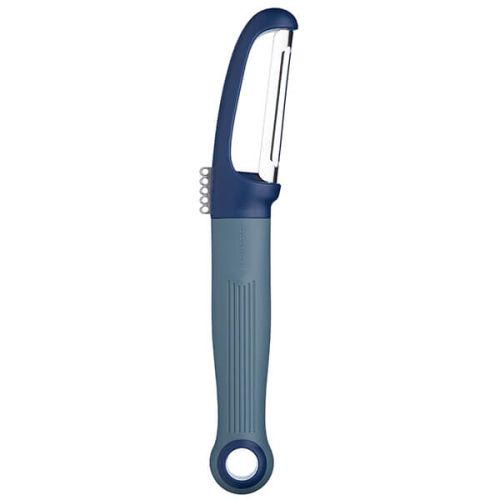 Colourworks Brights Navy Straight Peeler with Zester