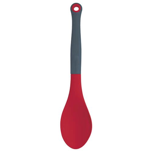 Colourworks Brights Red Long Handled Silicone Headed Kitchen Spoon