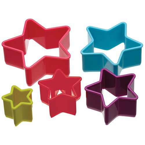 Colourworks 5 Piece Star Shaped Cookie Cutter Set
