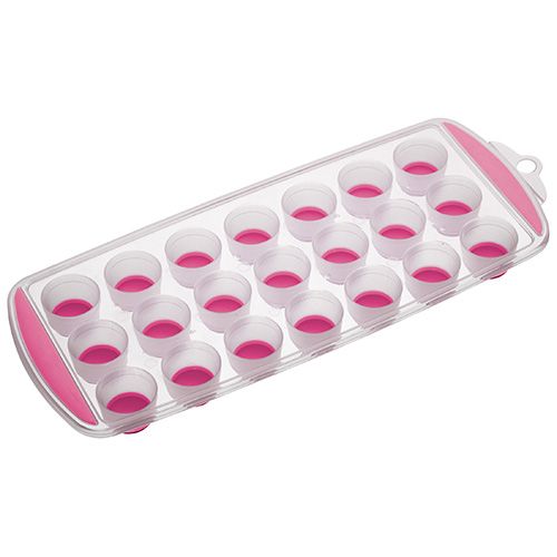 Colourworks Flexible Pop Out Twenty-one Hole Ice Cube Tray Pink