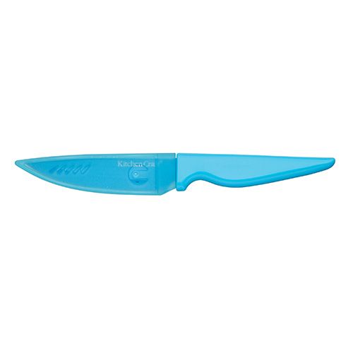 Colourworks 10cm Multi-Purpose Knife With Sheath Blue