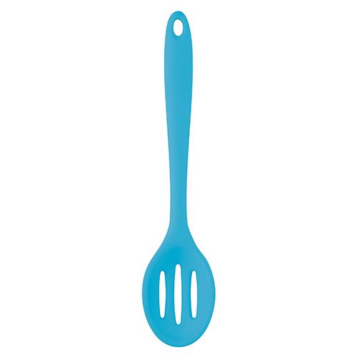 Colourworks Silicone 27cm Slotted Spoon Blue