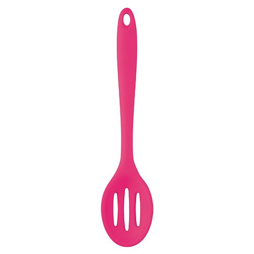 Colourworks Silicone 27cm Slotted Spoon Pink
