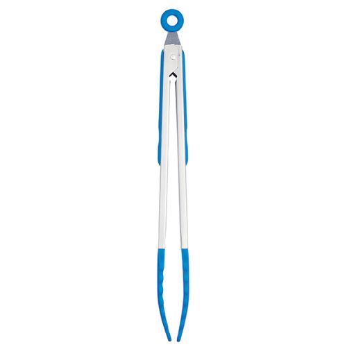 Colourworks Blue 30cm Stainless Steel and Silicone Food Tongs