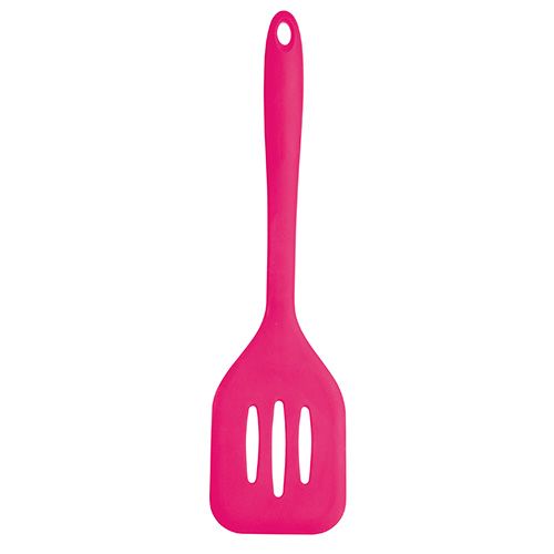 Colourworks Silicone Flexible 31cm Slotted Turner Pink