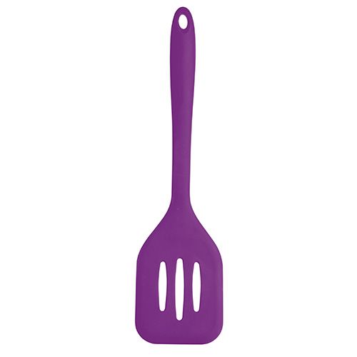 Colourworks Silicone Flexible 31cm Slotted Turner Purple
