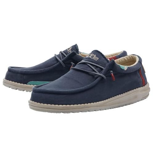 HeyDude Shoes Wally Washed Blue Space