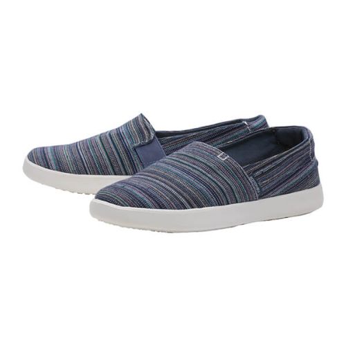 Dude Shoes Carly Ibiza Stripe Blue Textile