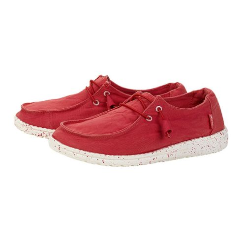 Dude Shoes Wendy Coral Washed Canvas