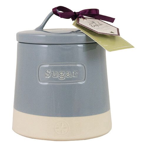 English Tableware Company Artisan Blue Sugar Canister With Lid