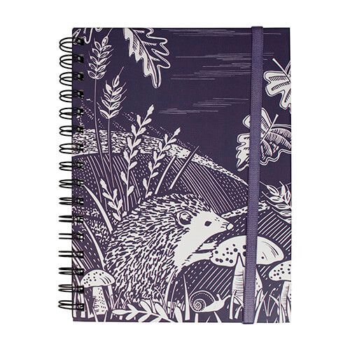 English Tableware Company Artisan Blackcurrant Hedgehog Notebook