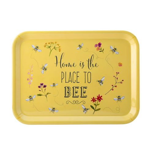 English Tableware Company Bee Happy 'Home is the Place to Bee' Large Melamine Gloss Tray