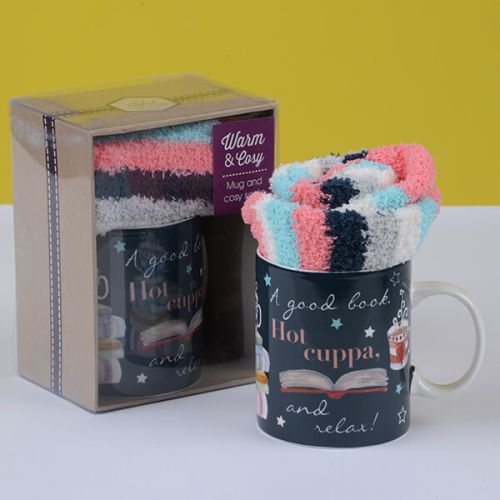 English Tableware Company Hot Cuppa Mug & Sock Set