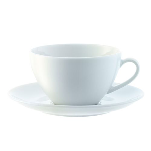 LSA Dine Tea/Coffee Cup & Saucer Curved 0.22L Set Of 4