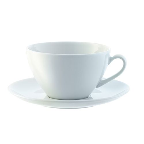 LSA Dine Cappuccino Cup & Saucer Curved 0.35L Set Of 4