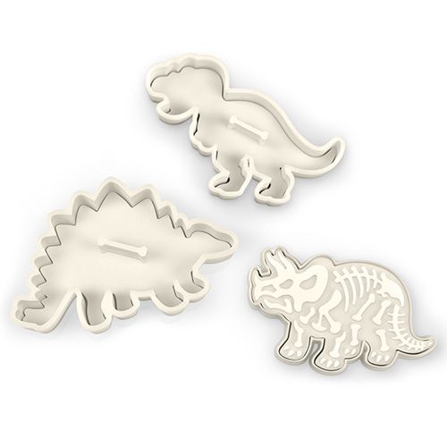 Fred Dig-Ins Dinosaur Set Of 3 Cookie Cutters