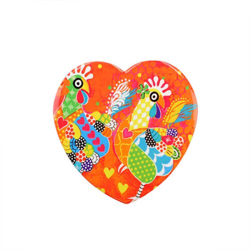 Maxwell & Williams Love Hearts Chicken Dance 10cm Ceramic Coaster