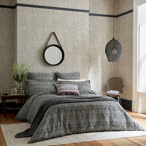 Morris & Co Crown Imperial Duvet Cover Double Charcoal