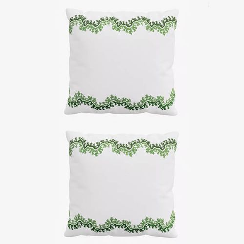 Sanderson Sycamore & Oak Pillow Case Pairs Square Botanical Green
