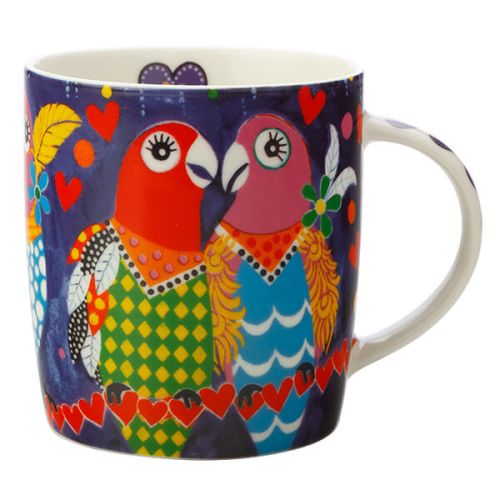 Maxwell & Williams Love Hearts Love Birds 370ml Ceramic Mug Gift Boxed
