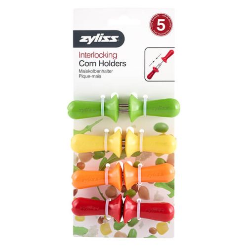 Zyliss Corn On The Cob Holders 4 Pairs Assorted Colours