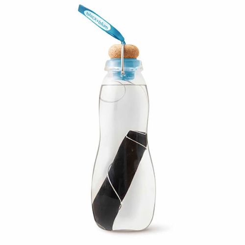 Black + Blum Eau Good Glass Charcoal Filter Water Bottle Blue