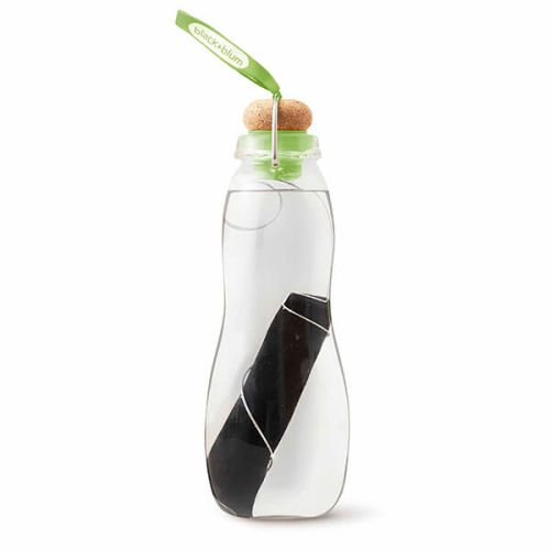 Black + Blum Eau Good Glass Charcoal Filter Water Bottle Lime