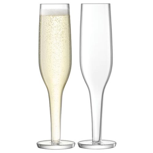 LSA Epoque Champagne Flute 170ml Clear Set Of Two