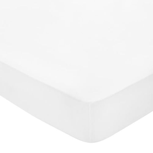 Bedeck of Belfast 300 Thread Count Fitted Sheet Double White